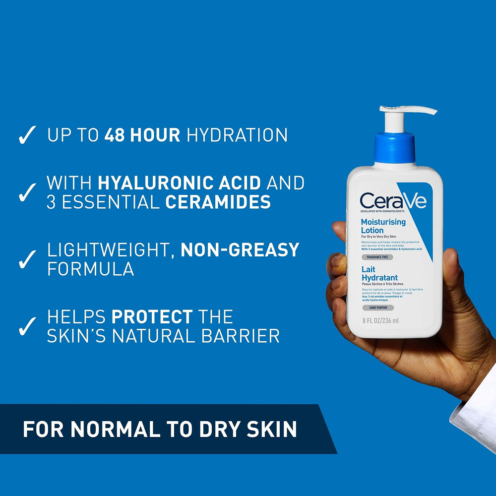 Cerave Moisturising Lotion For Dry And Very Dry Skin 236ml