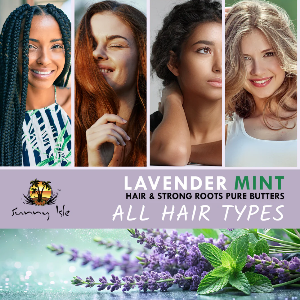 Sunny Isle Lavender Mint Hair & Strong Roots Pure Butter-All-Aladin Beauty