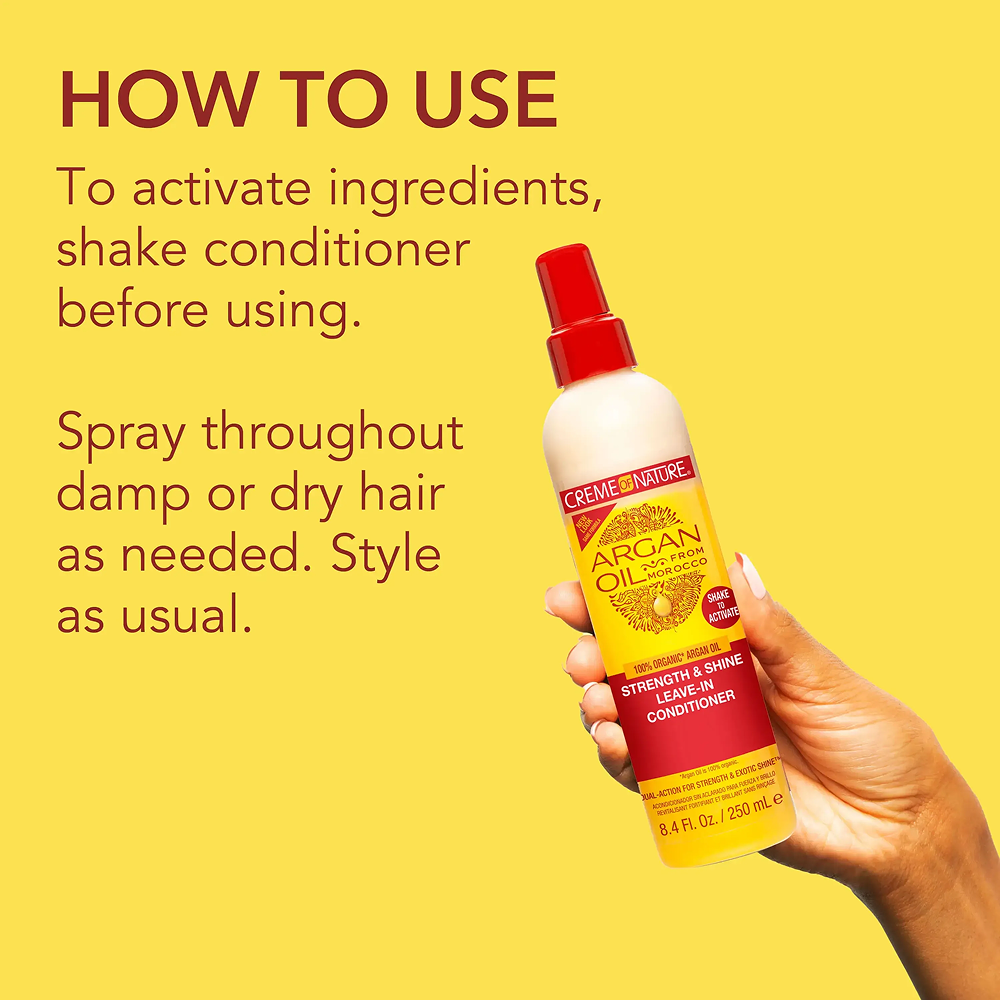 Creme of Nature Argan Oil Shine Leave in Condition 8.45 oz