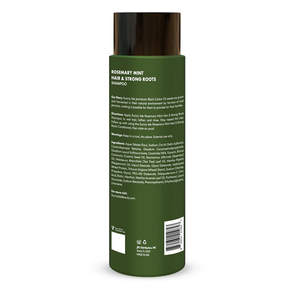 Sunny Isle Rosemary Mint Hair & Strong Roots Shampoo 12oz-All-Aladin Beauty