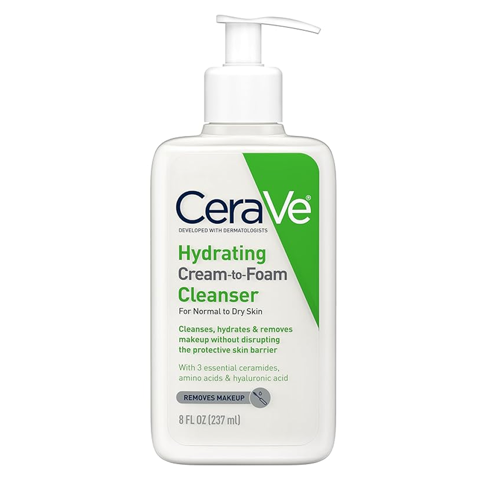 Cerave Moisturizing Cleansing Foam For Normal And Dry Skin 236ml-Foam Cleanser-Aladin Beauty