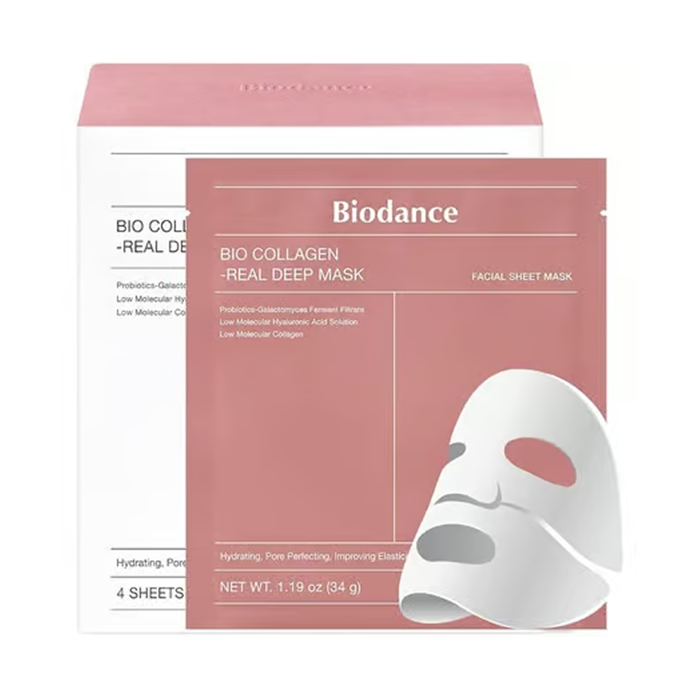 Biodance Bio-Collagen-Real Deep Mask - 4 Sheets, 34g Each