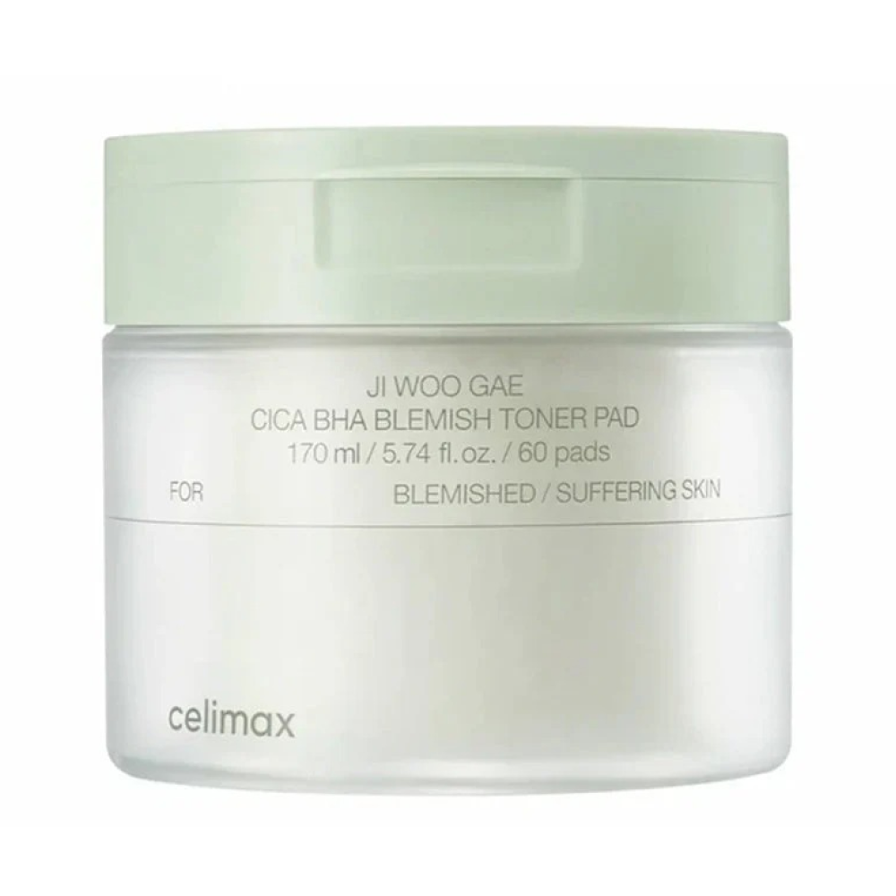 Celimax Cica Bha Blemish Toner Pad 60Pads