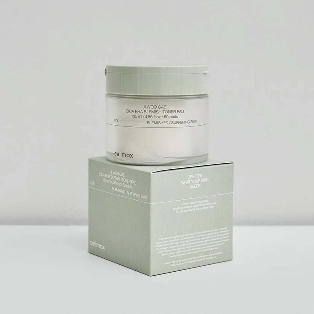 Celimax Cica Bha Blemish Toner Pad 60Pads