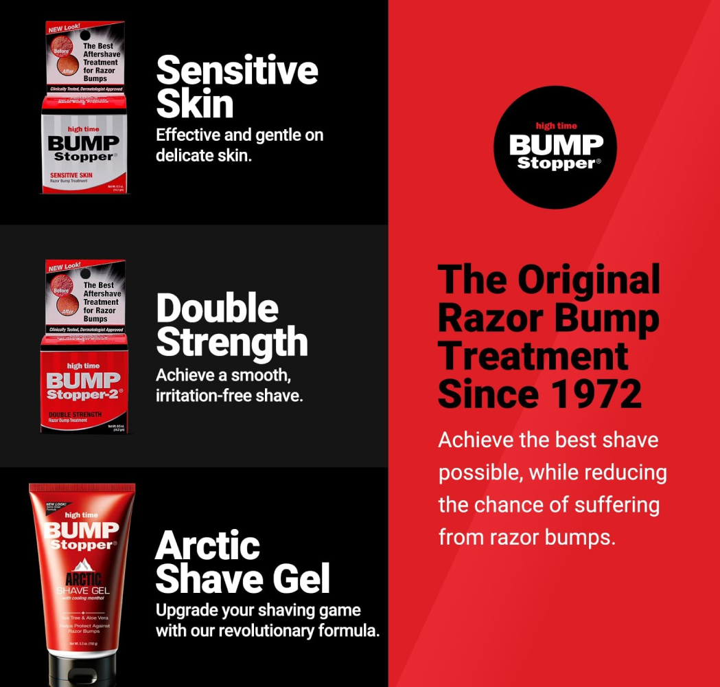 High Time Bump Stopper 2 Double Strength 14.2gm-Razor Bump Elixir-Aladin Beauty