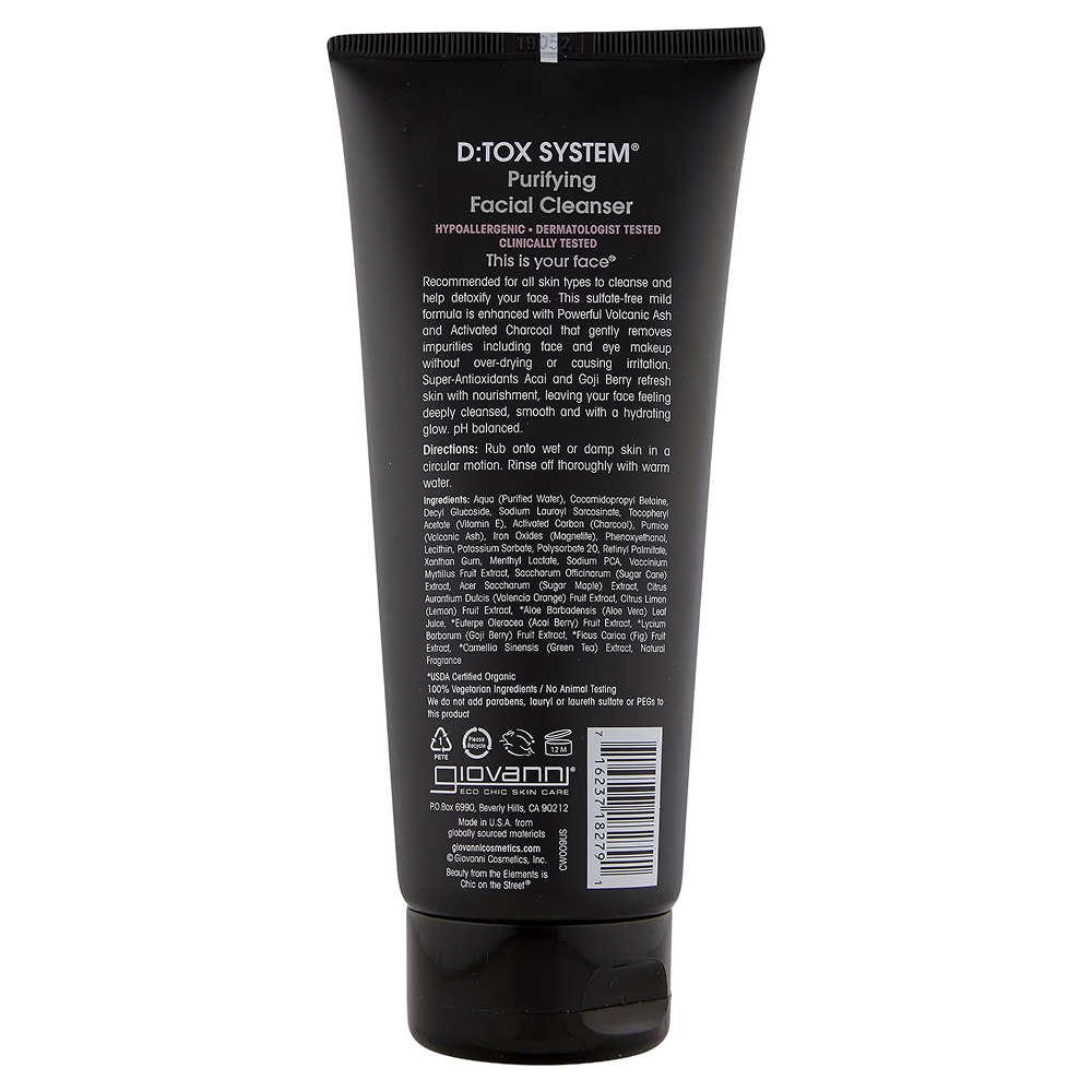 Giovanni D-Tox Facial Cleanser 7oz
