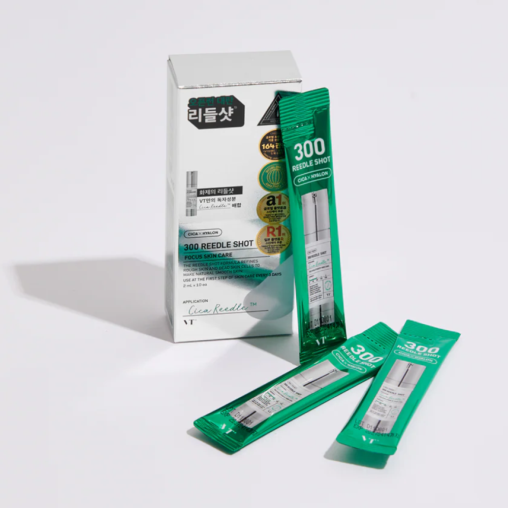 Vt Cosmetics Reedle Shot 300 Microneedle Face Booster 10 x 2ml