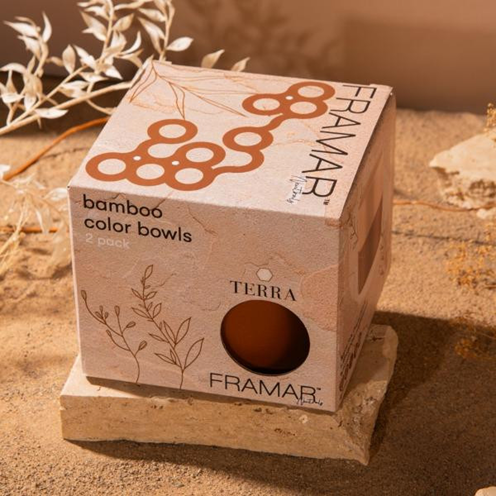 Framar Bamboo Bowls Neutrals Terra 2 Pack