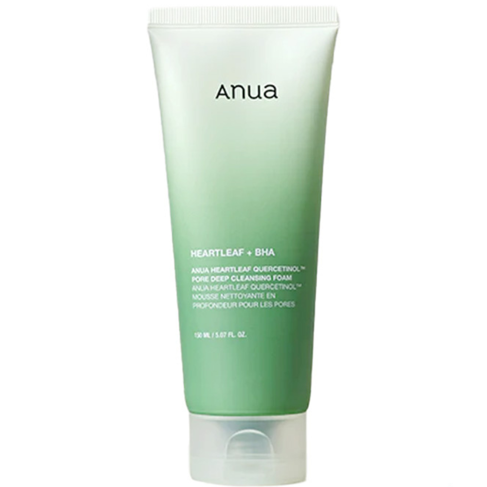 Anua Heartleaf Quercetinol Pore Deep Cleansing Foam 150ml-Face Wash-Aladin Beauty