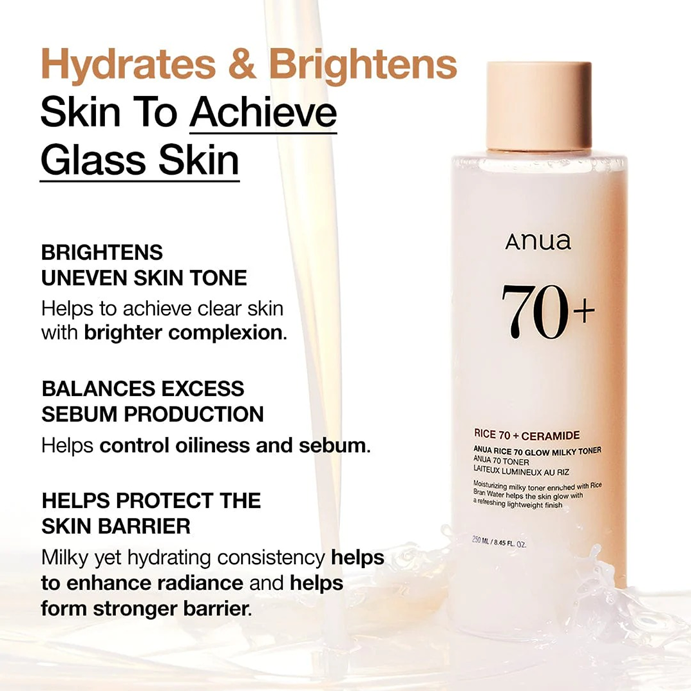 Anua Rice 70 Illuminating Milky Tonic 250ml
