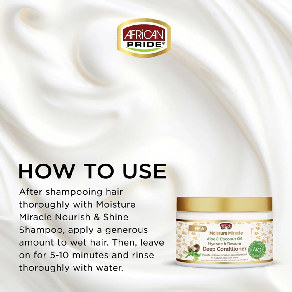 African Pride Moisture Miracle Deep Conditioner 12oz-All-Aladin Beauty