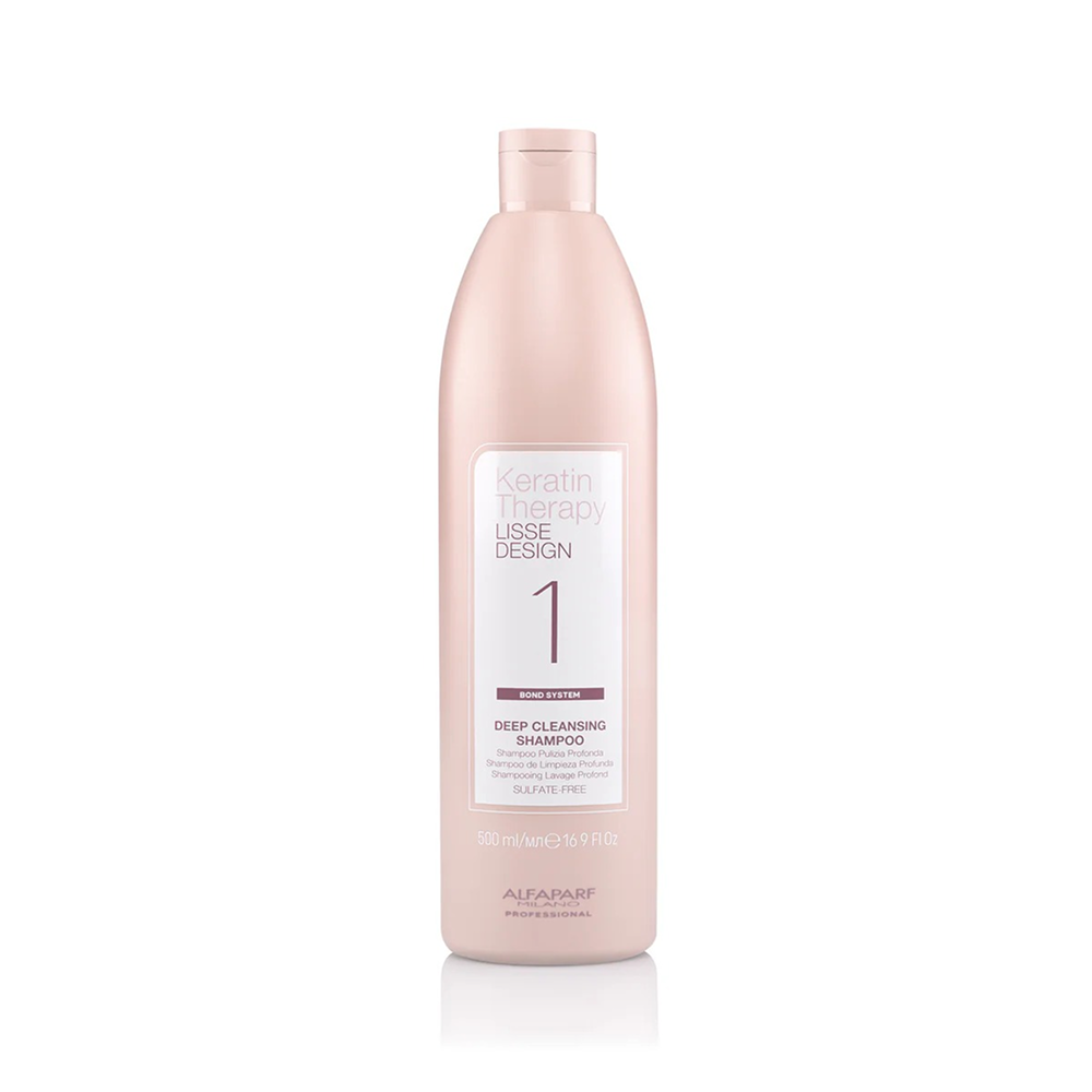 Alfaparf Keratin Therapy Lisse Design 1 Deep Cleansing Shampoo 500ml-Clarifying Shampoo-Aladin Beauty