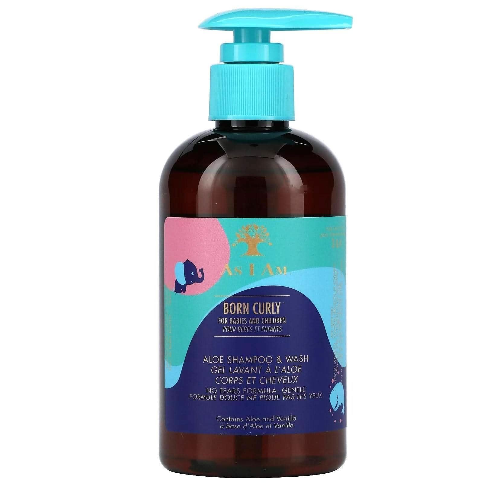 As I Am Born Curly Aloe Shampoo & Wash 240ml-Gentle Shampoo-Aladin Beauty