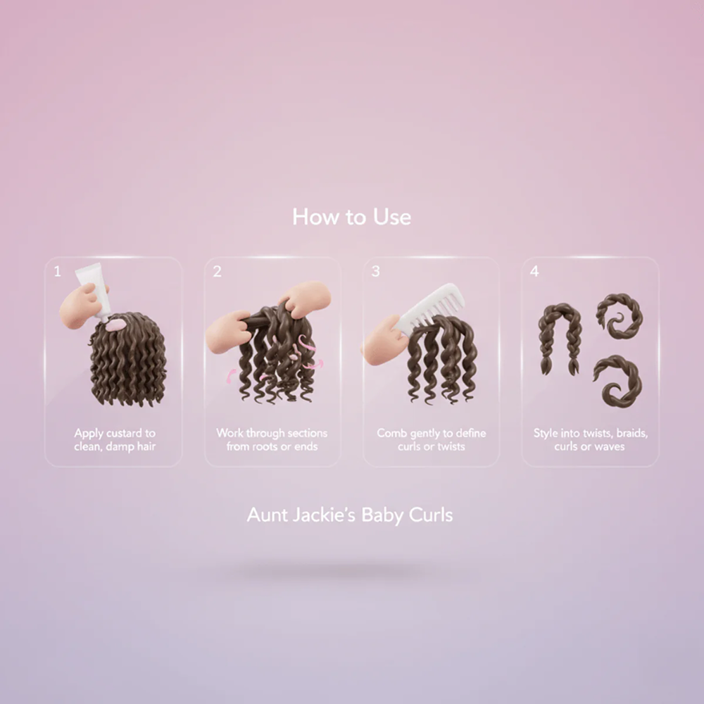 Aunt Jackie's Kids Curls Curling and Twisting Custard 426g