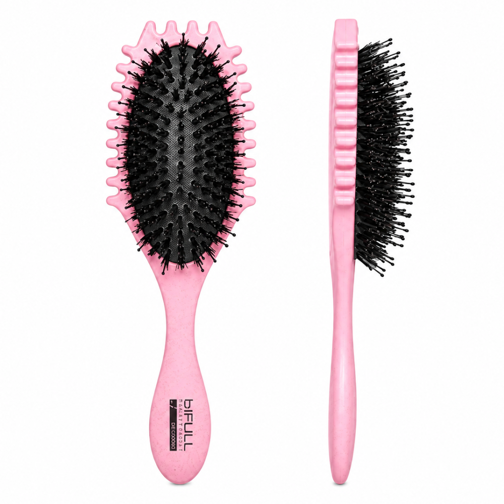 Bifull Hula Curl Styling Brush Curly Method Pink