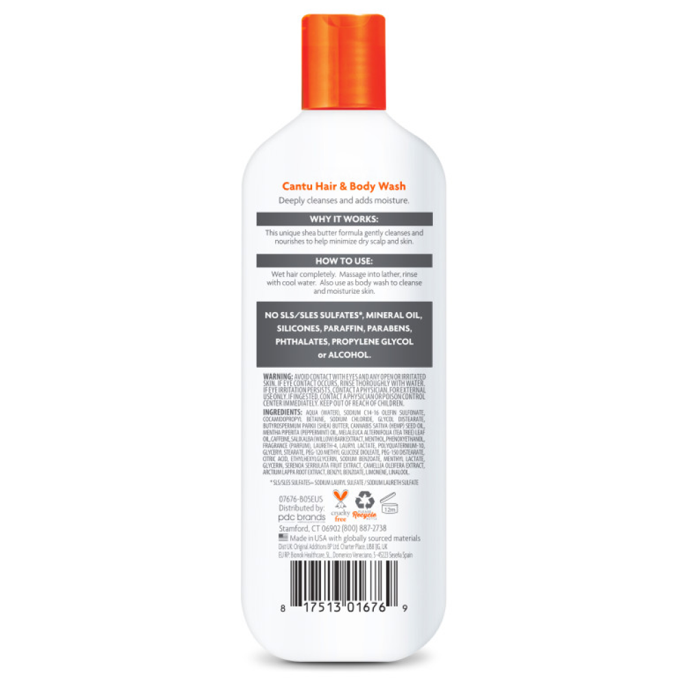 Cantu Men's 3 in 1 Shampoo Conditioner 400ml