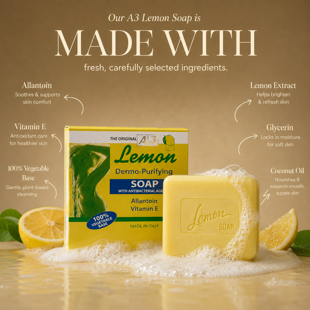 A3 Lemon Soap 100g