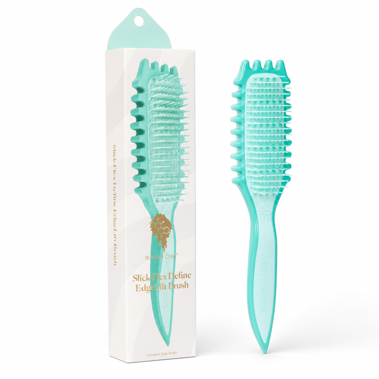 Bounce Curl Slick-Flex Define EdgeLift Brush Teal-Styling Brush-Aladin Beauty