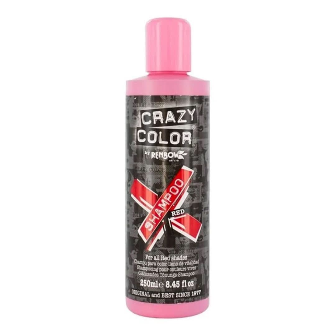 Crazy Color Shampoo Red 250ml-Toning Shampoo-Aladin Beauty