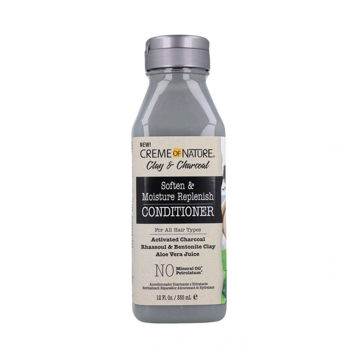 Creme of Nature Clay & Charcoal Soft & Replenish Conditioner 355ml