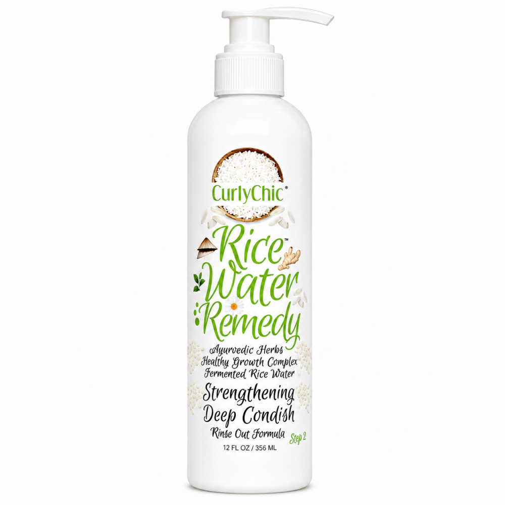 Curly Chic Rice Water Strengthening Condish 8oz-All-Aladin Beauty