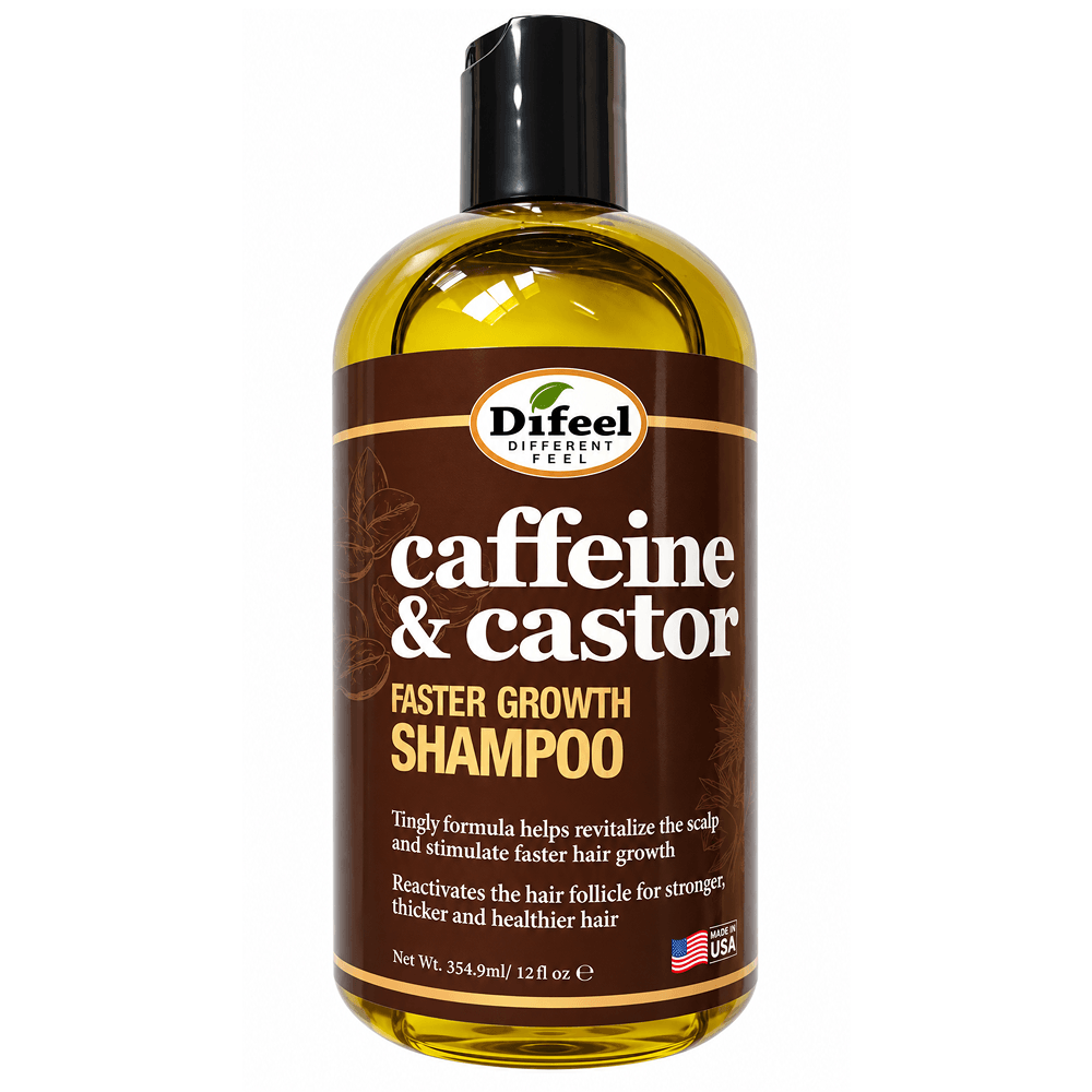 Difeel Caffeine and Castor Faster Hair Growth Shampoo 12oz