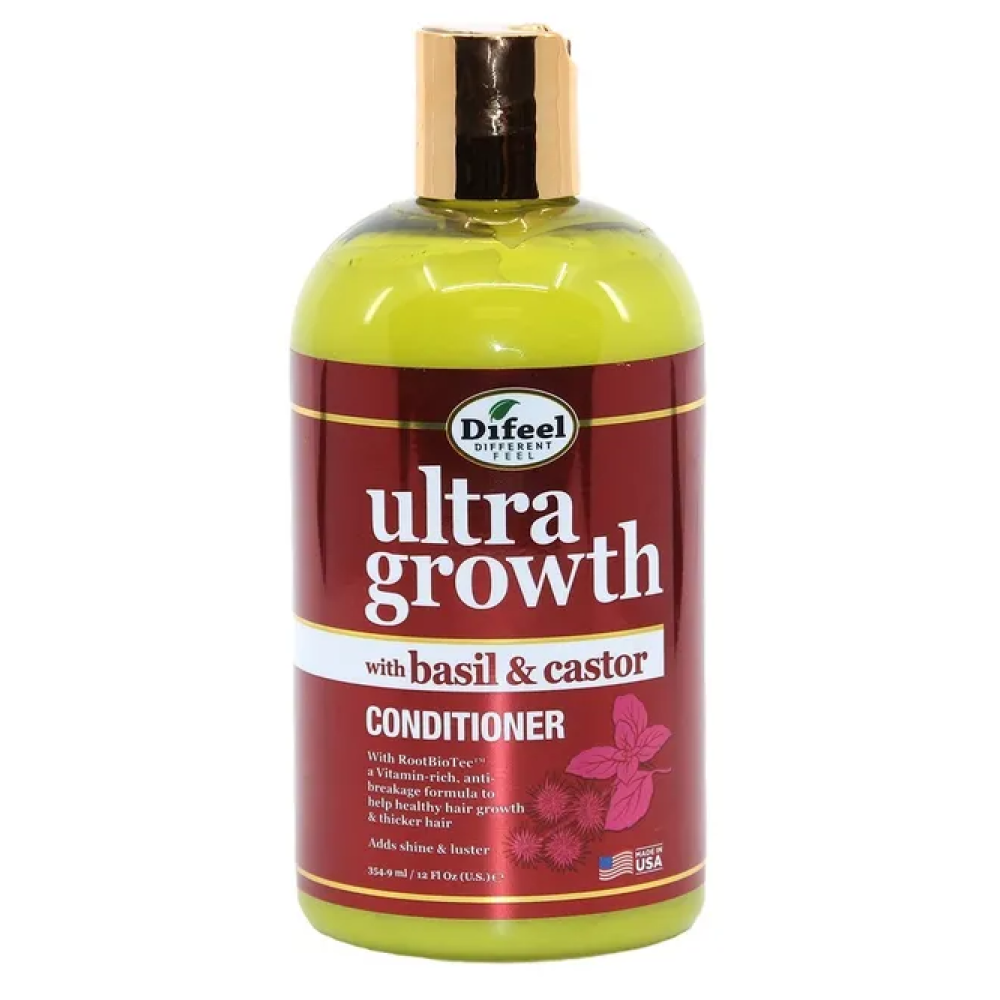 Difeel Ultra Growth Basil Castor Shampoo 12oz-All-Aladin Beauty