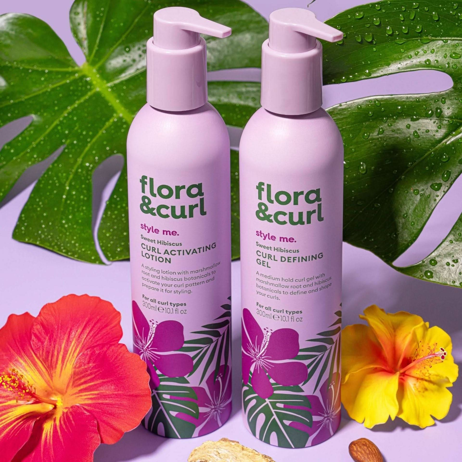 Flora & Curl Style Me Sweet Hibiscus Curl Defining Gel 300ml