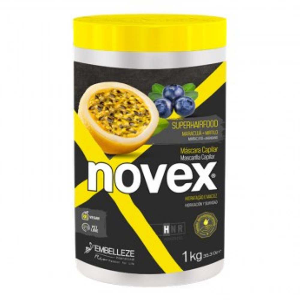 Novex Superfood Passionfruit & Blueberry Treatment Conditioner 1kg-Repairing Conditioner-Aladin Beauty