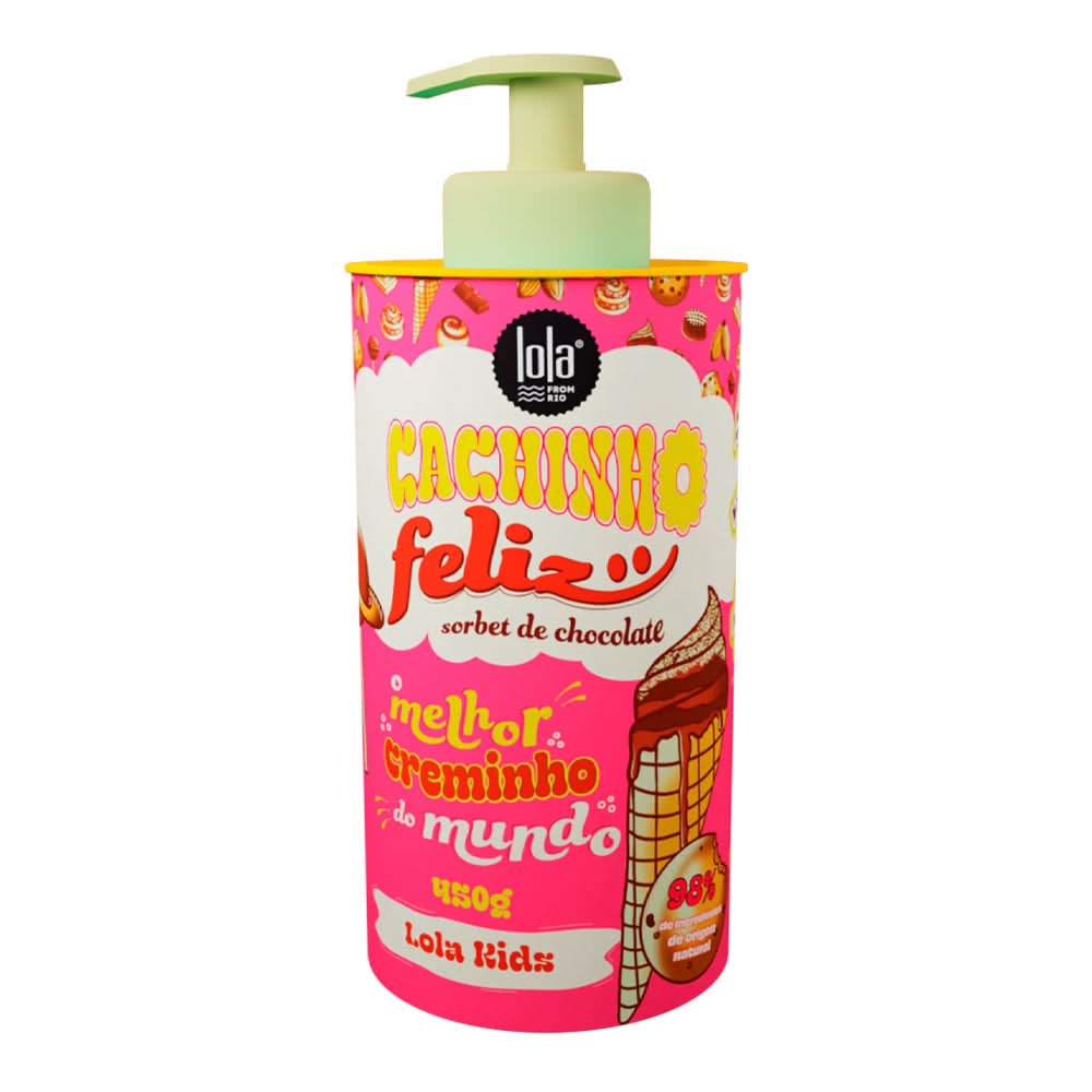 Lola Cosmetics Cachinho Feliz Sorbet de Chocolate Creme de Pentear 450g - Aladin Beauty