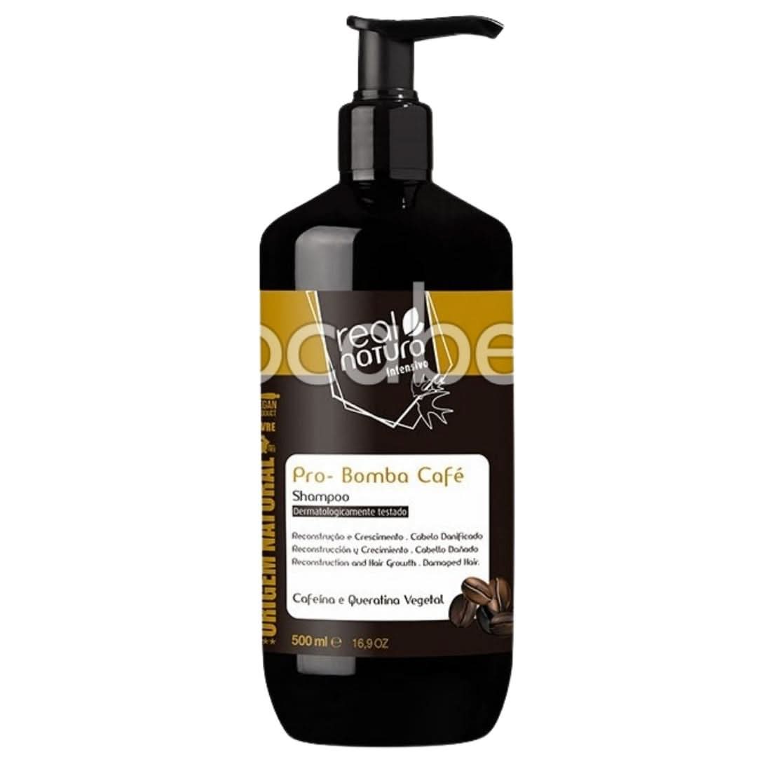 Real Natura Coffee Bomb Repair Shampoo 500ml-Repairing Shampoo-Aladin Beauty