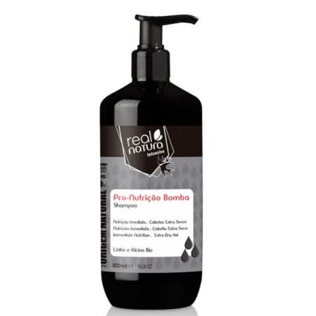 Real Natura Pro-Nutriçao Bomba Champú 500ml - Aladin Beauty