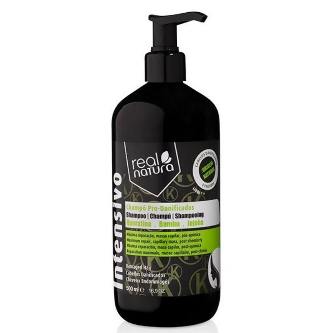 Real Natura Pro-Damaged Shampoo 500ml-Repairing Shampoo-Aladin Beauty