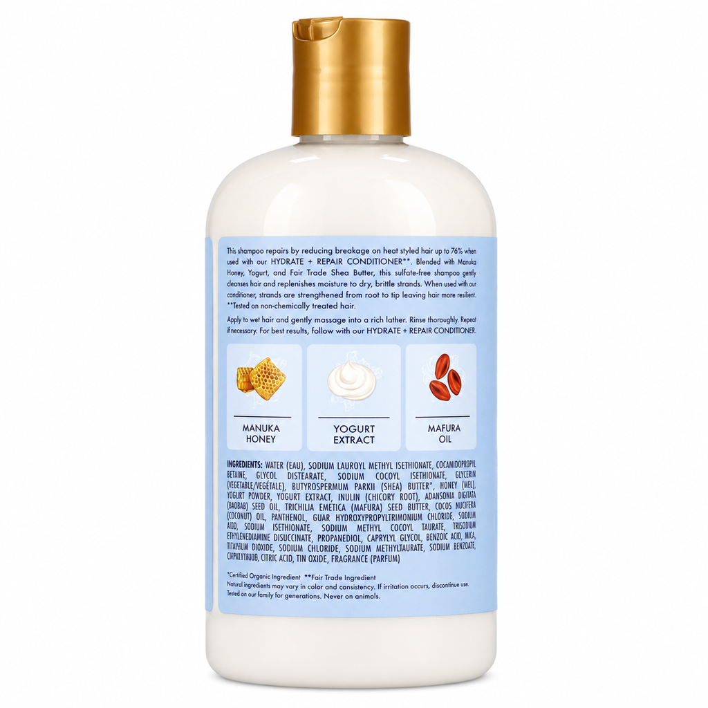 Shea Moisture Manuka Honey & Yogurt Hydrate + Repair Shampoo 384ml