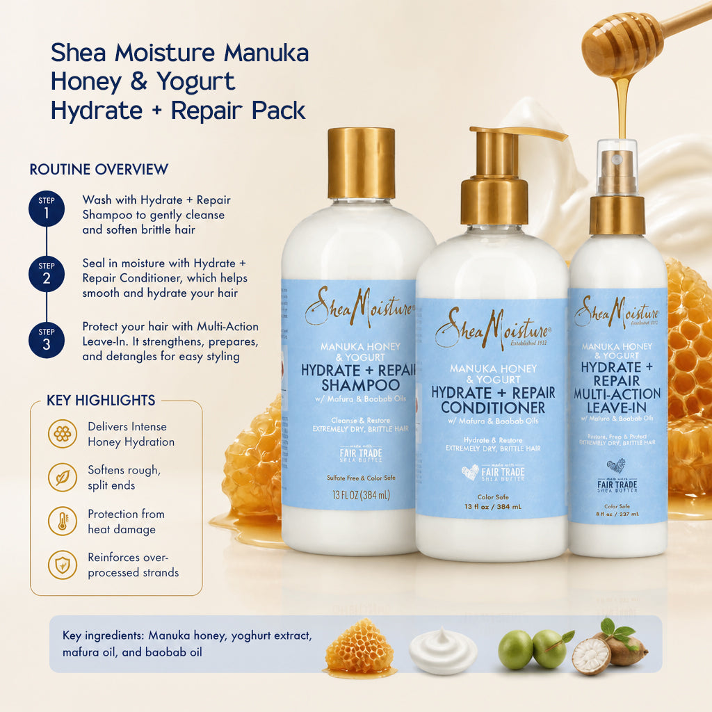 Shea Moisture Manuka Honey & Yogurt Hydrate + Repair Pack