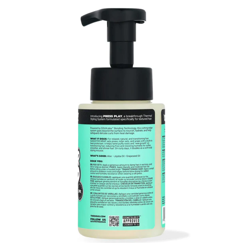The Doux Press Play Gangster Wrap Foam Wrap Lotion 8oz-Styling Mousse-Aladin Beauty
