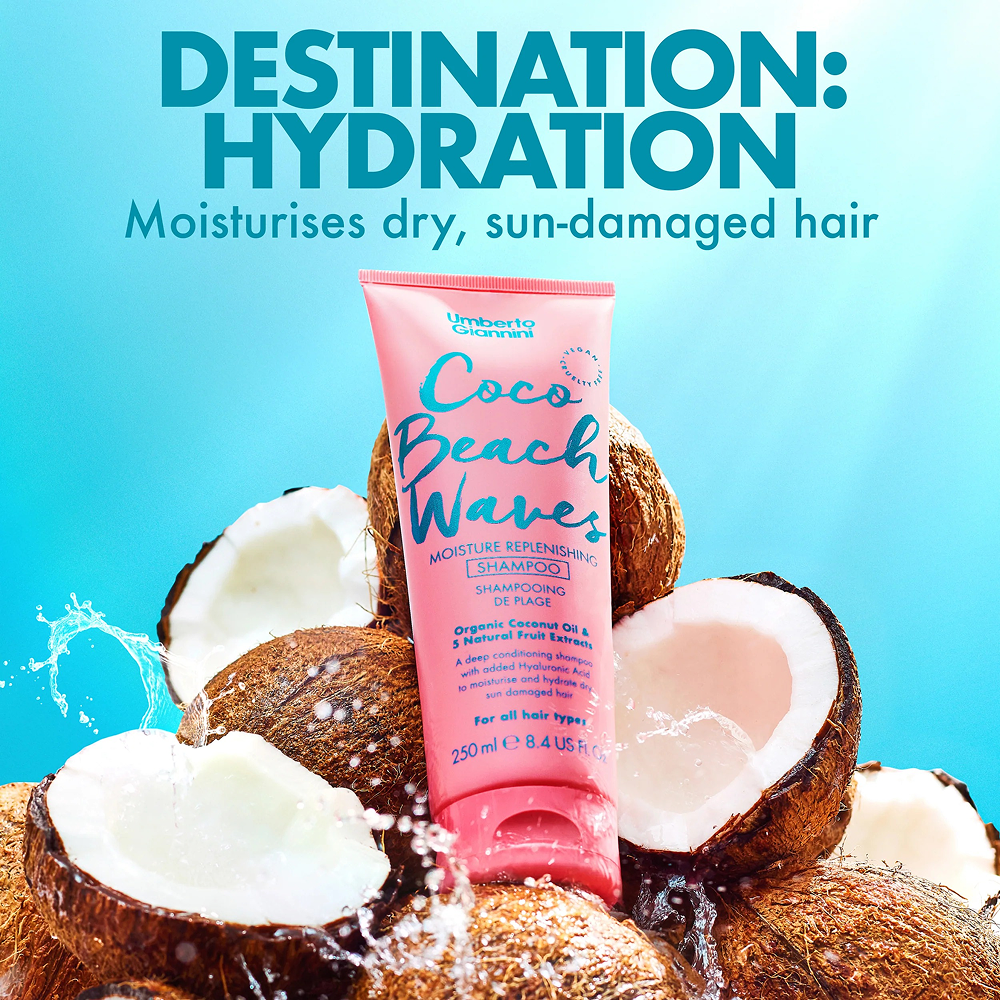 Umberto Giannini Coco Beach Waves Moisture Replenishing Shampoo 250ml