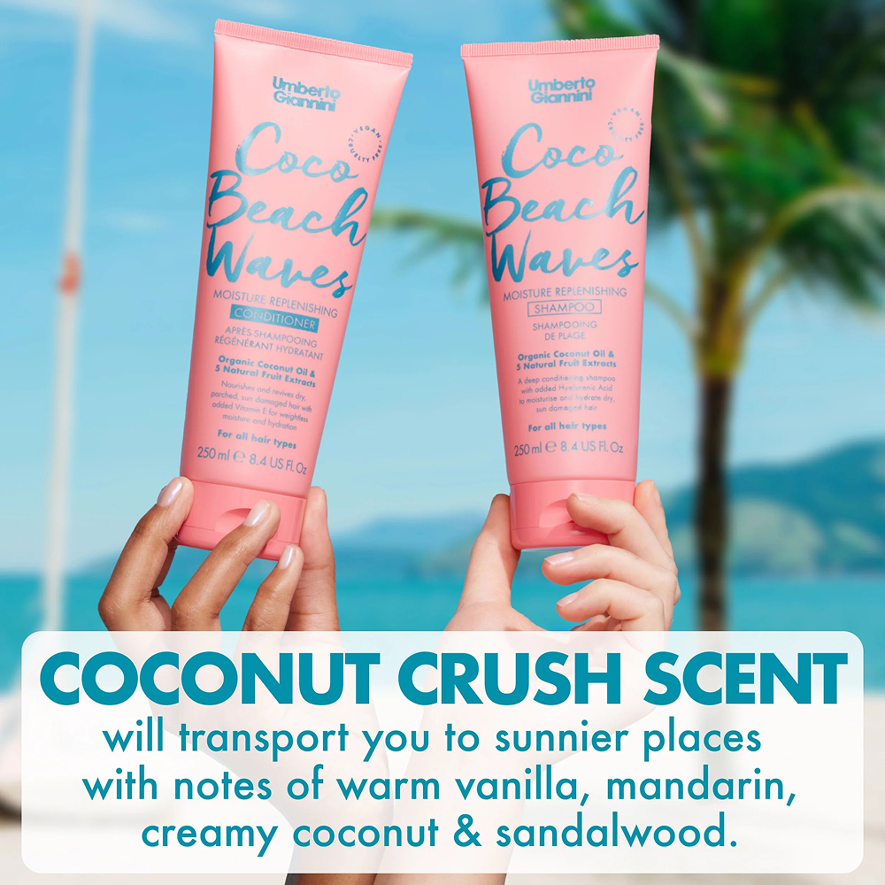 Umberto Giannini Coco Beach Waves Moisture Replenishing Shampoo 250ml