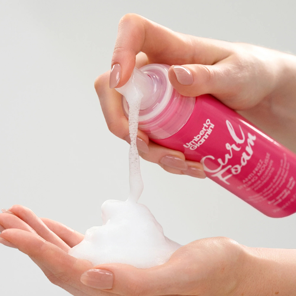 Umberto Giannini Curl Foam Anti-Frizz Styling Mousse 200ml-Styling Mousse-Aladin Beauty
