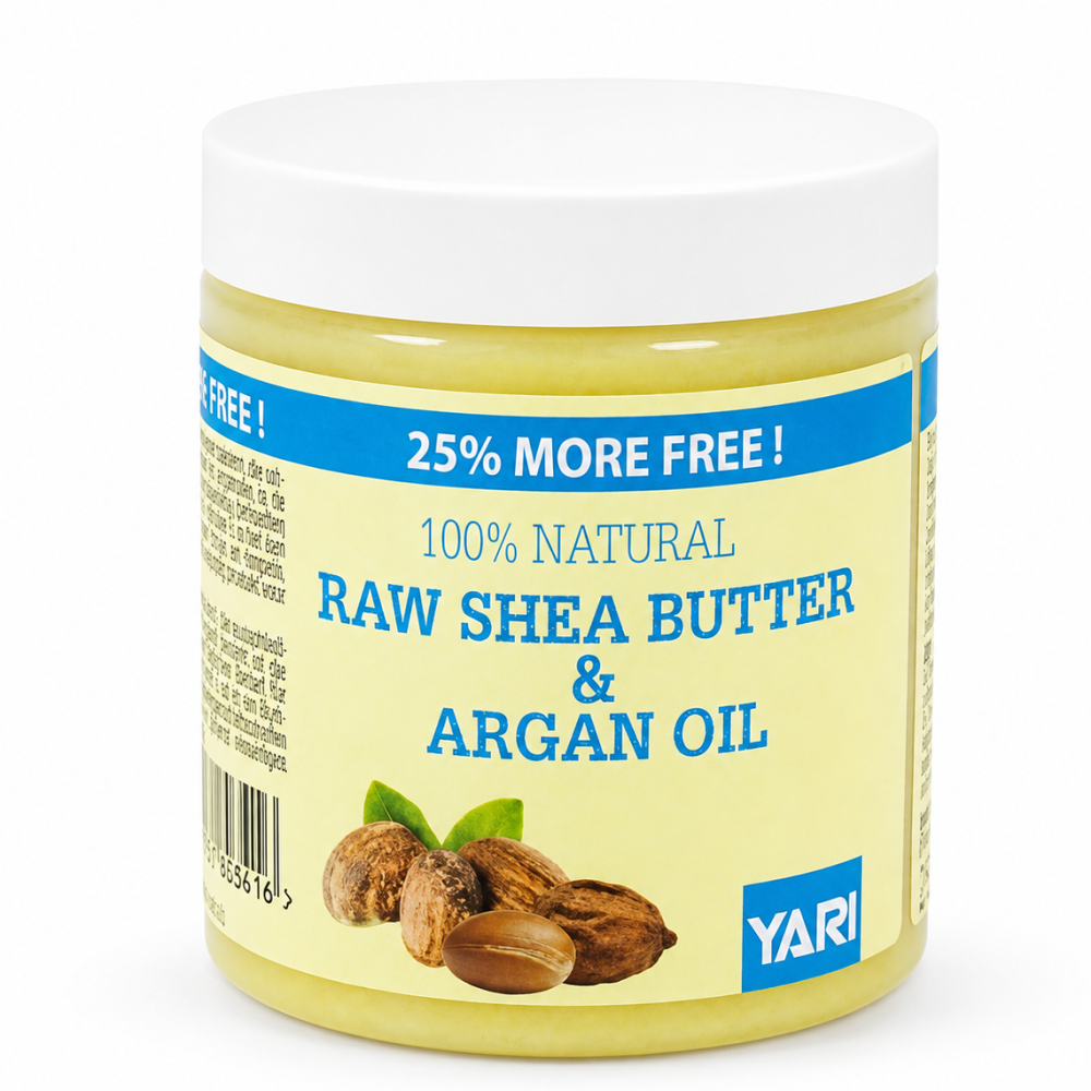 Yari Natural Raw Shea Butter & Argan Oil 250ml