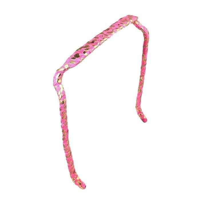 Zazzy Bandz Pink and Gold Cheetah Wrapped