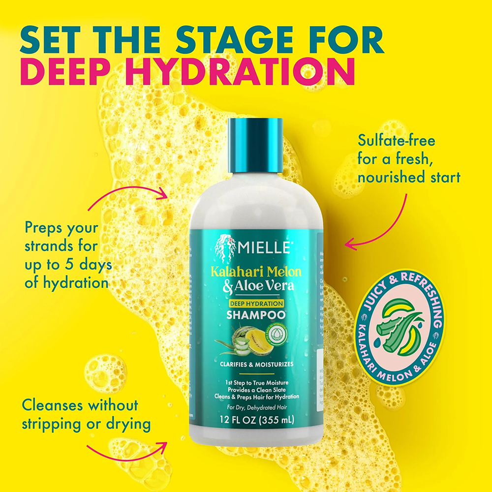 Mielle Kalahari Melon & Aloe Vera Shampoo 355ml