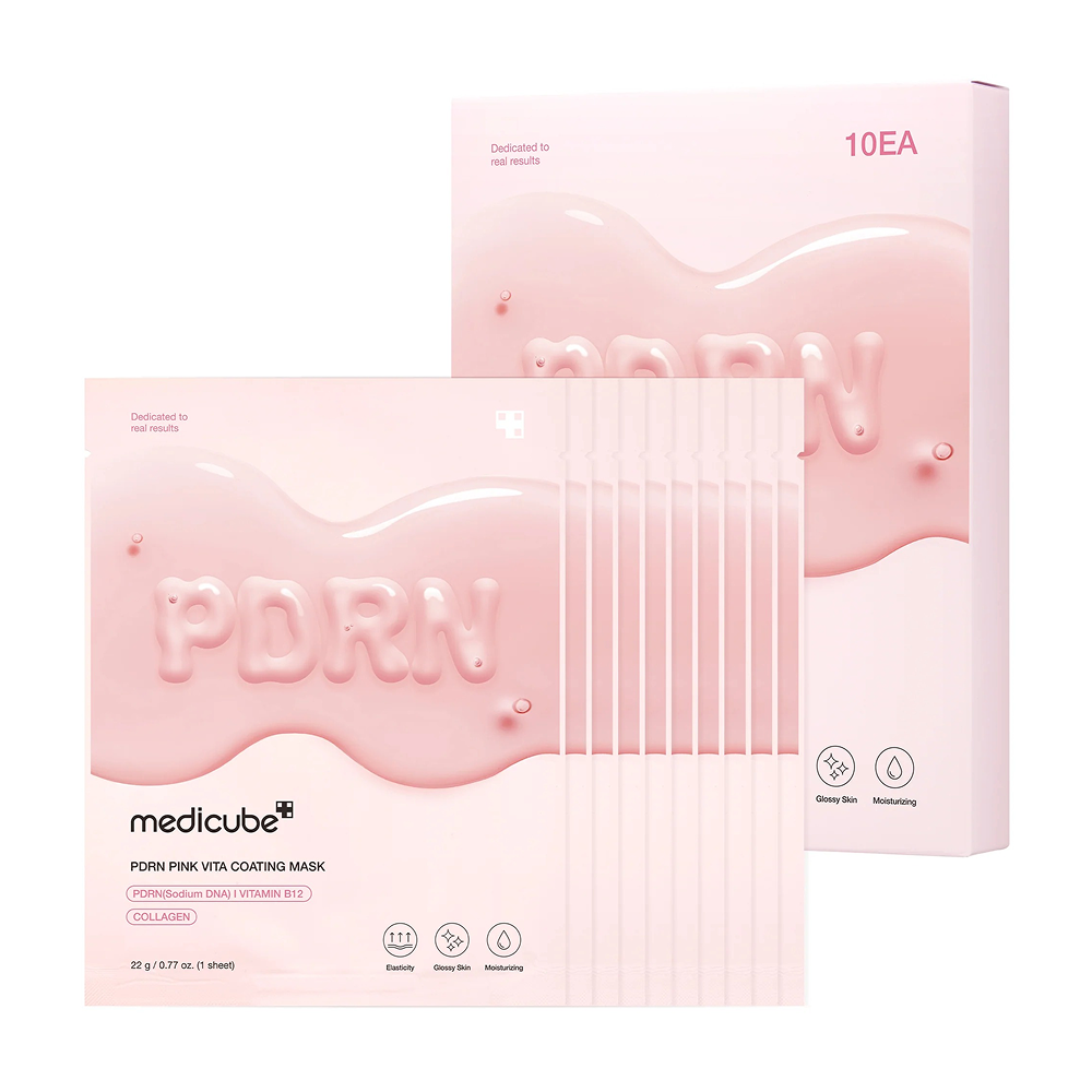 Medicube Pdrn Pink Vita Coating Mask 28g 1-Pack-Sheet Mask-Aladin Beauty