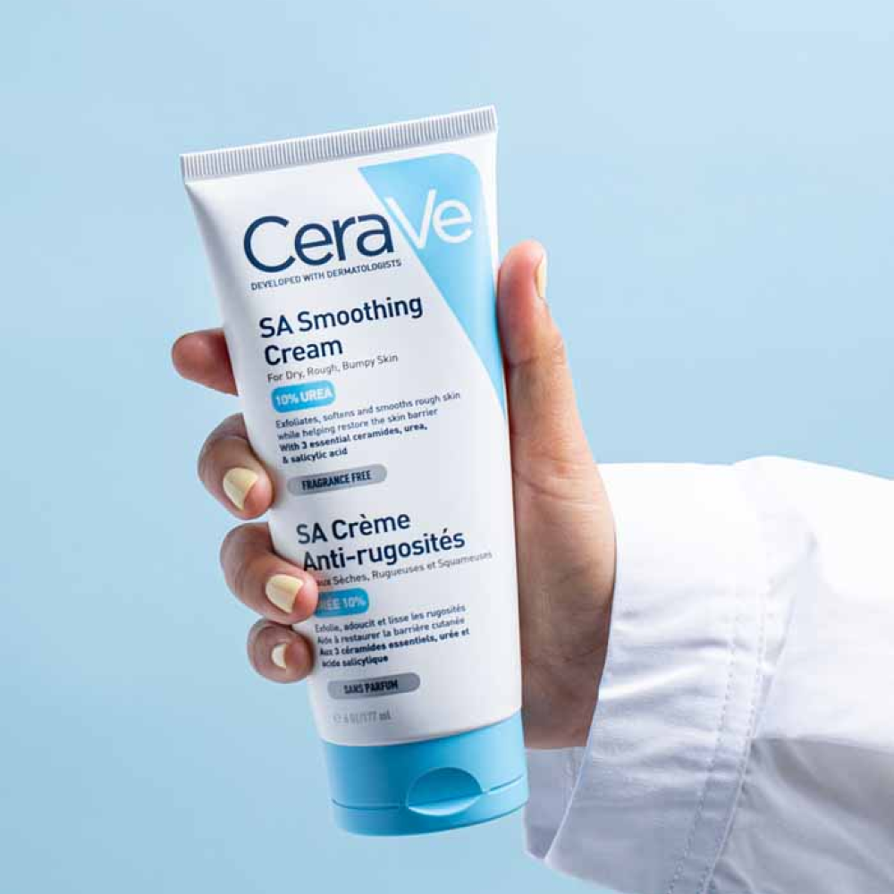 Cerave Sa Smoothing Cream For Dry Skin 177ml-Exfoliator-Aladin Beauty