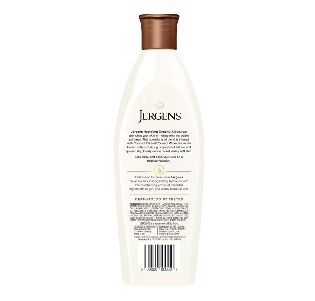 Jergens Hydrating Coconut Dry Skin Moisturizer Lotion 496ml-Body Lotion-Aladin Beauty