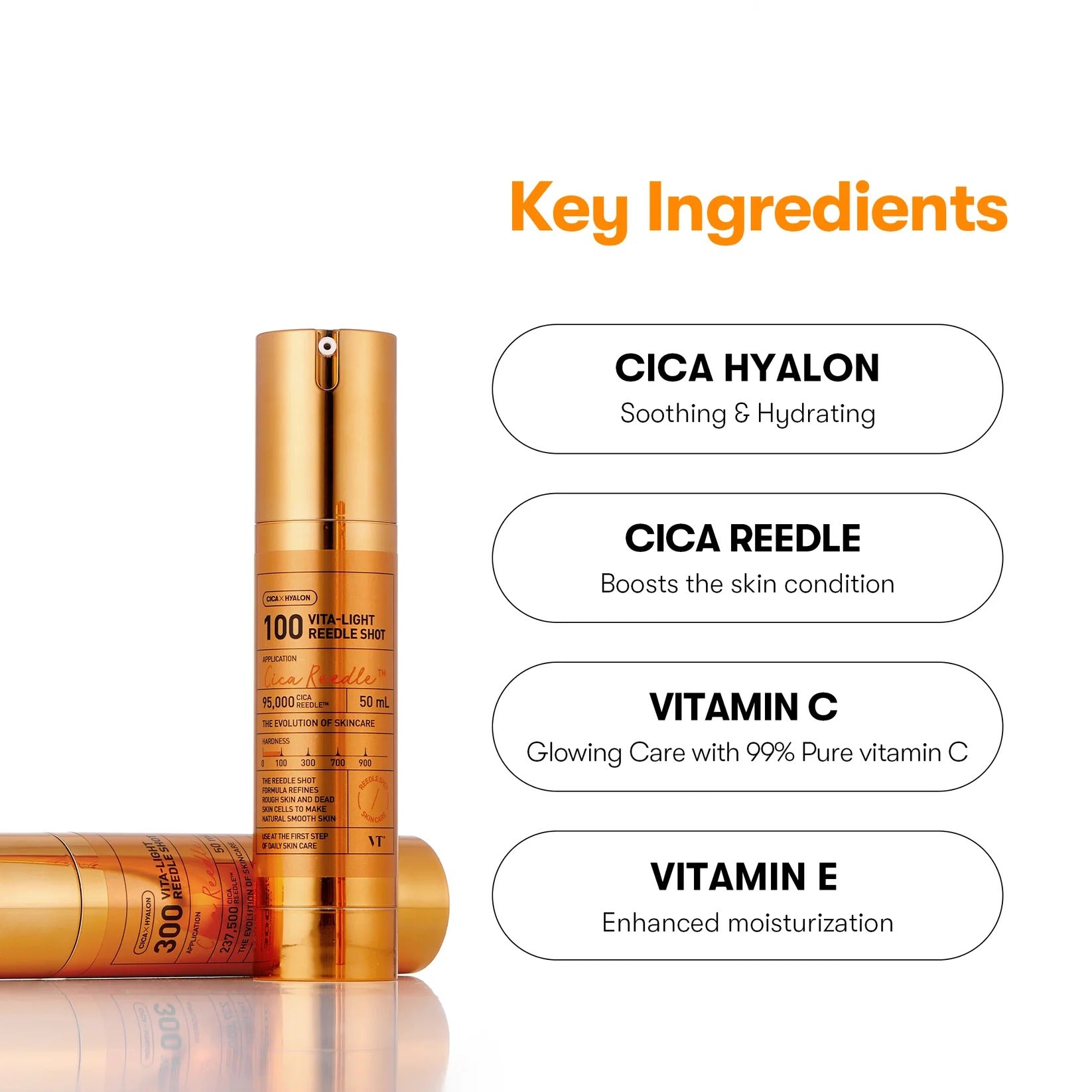Vt Cosmetics Vita-Light Reedle Shot 100ml-Vitamin C Serum-Aladin Beauty