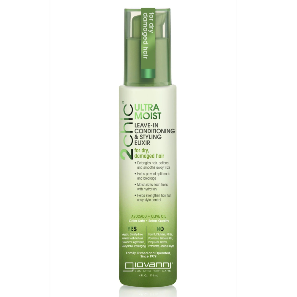 Giovanni 2Chic Ultra Moist Leave-In Conditioning & Styling Elixir 4oz