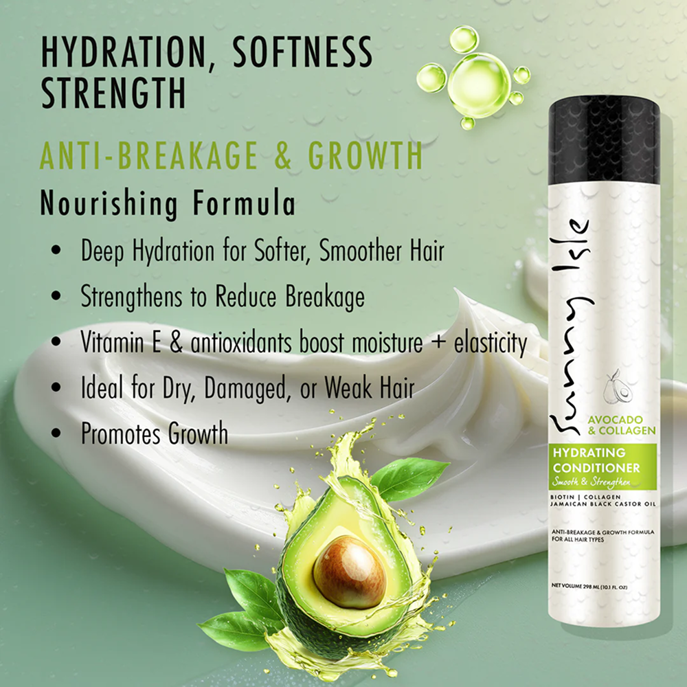 Sunny Isle Avocado & Collagen Hydrating Conditioner-All-Aladin Beauty