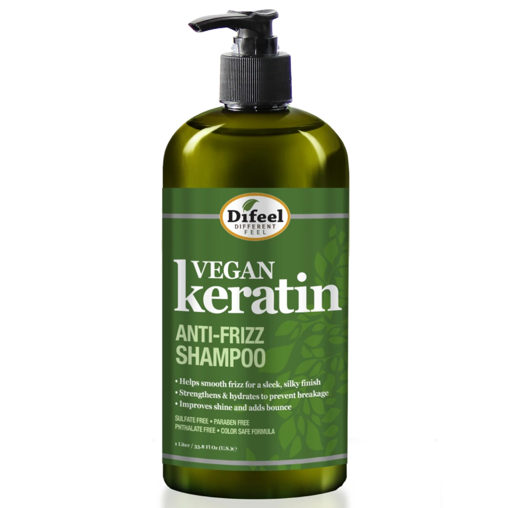 Difeel Vegan Keratin Anti-Frizz Shampoo 12oz-All-Aladin Beauty