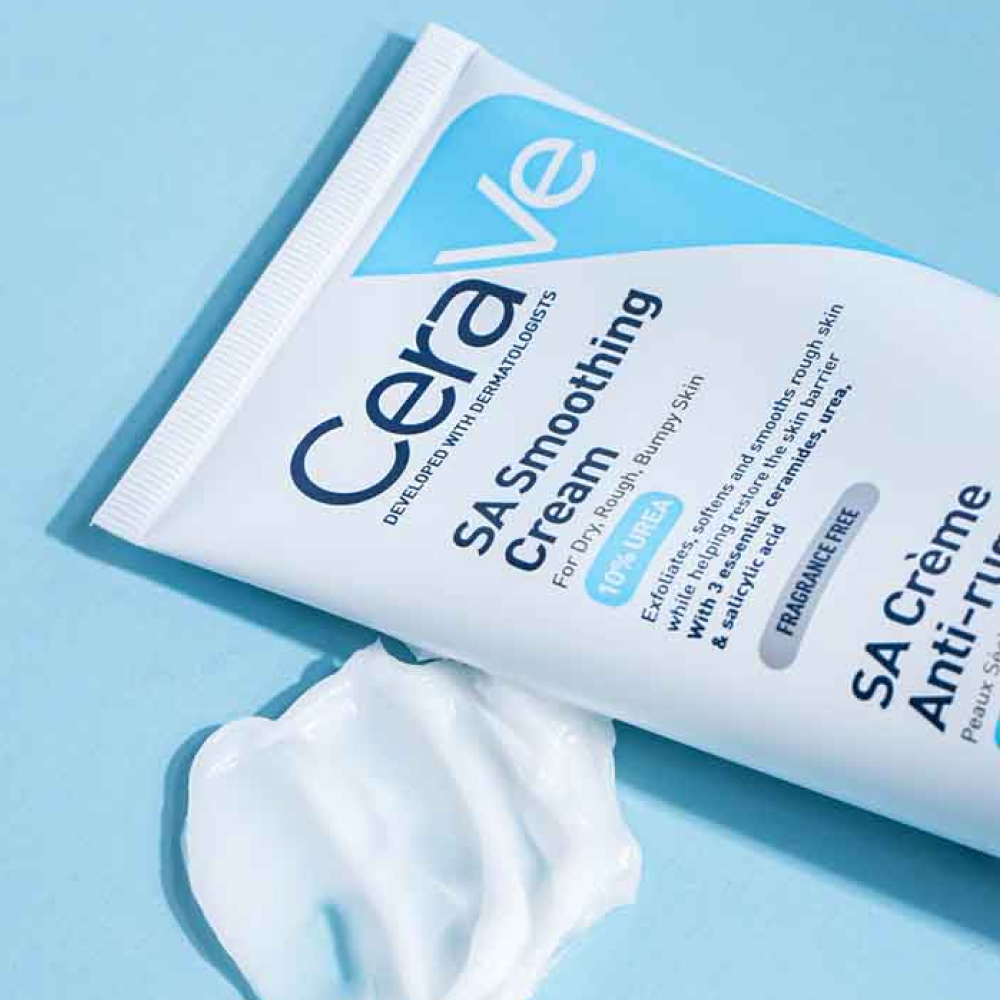 Cerave Sa Smoothing Cream For Dry Skin 177ml-Exfoliator-Aladin Beauty